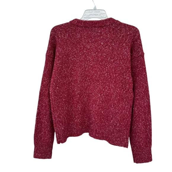 Wonderly Mauve Marled Knit Button Front Cardigan, M - Picture 6 of 11